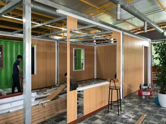 Giá thi công vách ngăn nhựa nano 2 mặt